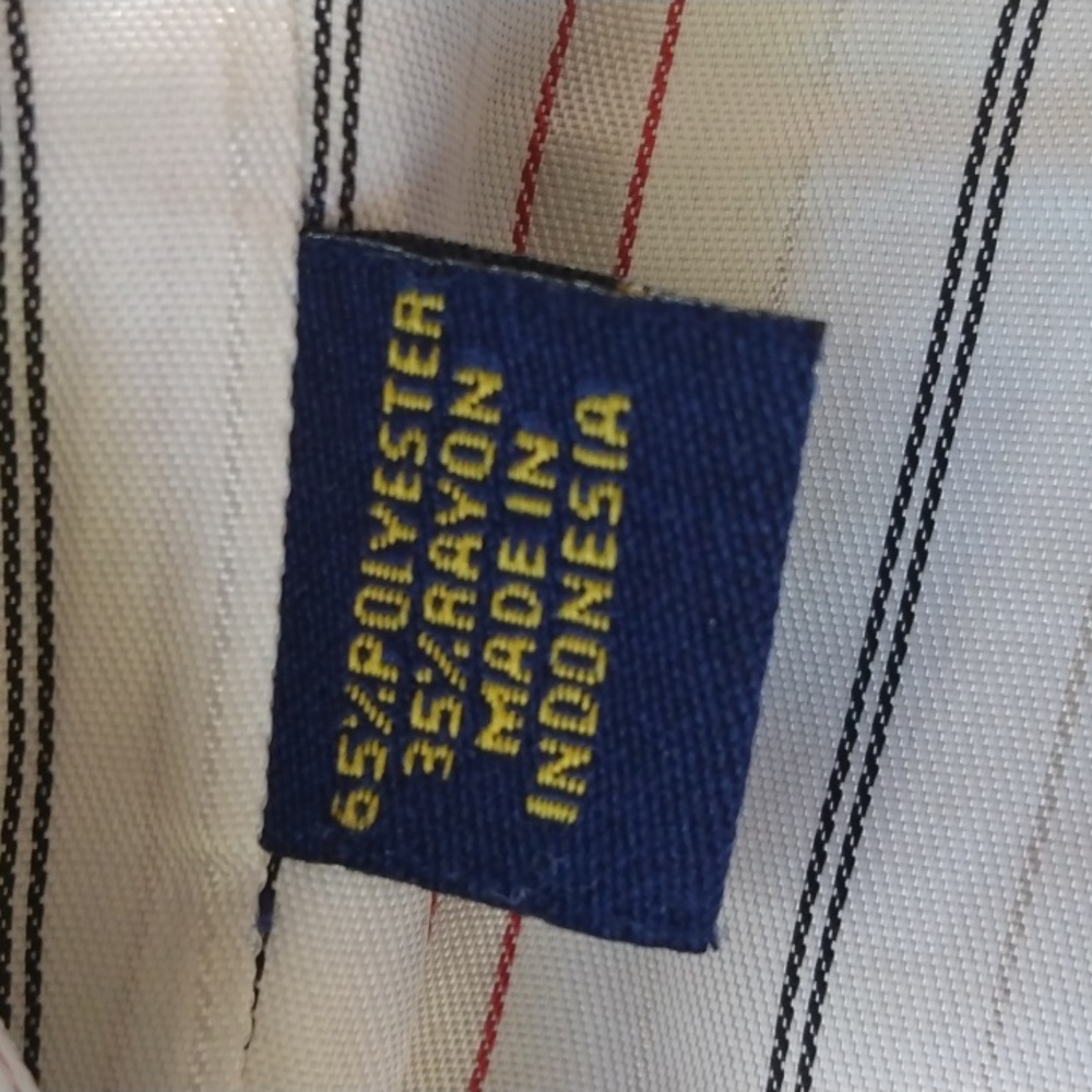 Like New Club Room XL Black/White Herringbone Adjustable Vest - Picture 8 of 11